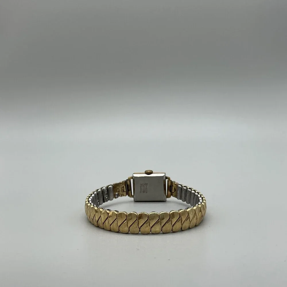 Vintage ZentRa Womens Watch 15mm Cocktail Rolled Gold Stretch Manual Wind